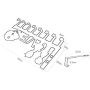 Wall Coat Hangers Rack，Coat Robe Hat Clothes Wall Mount Hook Heavy Duty Hanger Towel Rack，Decorative Hooks，Row Hook (Color : Black)