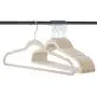 Home-it 30 Pack Clothes Ivory Hangers Ultra Thin No Slip Hanger with Metal Clips … (30 Pack)