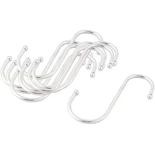 uxcell Stainless Steel Household S Shaped Kitchen Pan Clothes Hanger Hook 10Pcs Silver Tone uxcell Stainless Steel Household S Shaped Kitchen Pan Clothes Hanger Hook 10Pcs Silver Tone