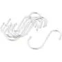 uxcell Stainless Steel Household S Shaped Kitchen Pan Clothes Hanger Hook 10Pcs Silver Tone uxcell Stainless Steel Household S Shaped Kitchen Pan Clothes Hanger Hook 10Pcs Silver Tone