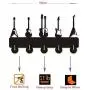 Guitar Wall Wooden Hooks Electric Sound Bedroom Kitchen Office Heavy Duty Hanger Key Clothes Hooks, Gift for Man
