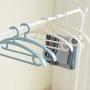 Yuqianjin Hangers Plastic, Space Saving Clothes Hangers, Plastic Seamless Hanger Home Hanging Clothes Rack (5 Pack) (Color : White)