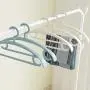 Yuqianjin Hangers Plastic, Space Saving Clothes Hangers, Plastic Seamless Hanger Home Hanging Clothes Rack (5 Pack) (Color : White) Yuqianjin Hangers Plastic, Space Saving Clothes Hangers, Plastic Seamless Hanger Home Hanging Clothes Rack (5 Pack) (Color : White)