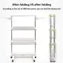 3 Tier Clothes Airer - Stainless Steel Drying Rack Fold-able Rolling Clothes Laundry Dryer Hanger Shoe Rack Adjustable Dry Rail Hanger with Wings and Portable Top Bar 3 Tier Clothes Airer - Stainless Steel Drying Rack Fold-able Rolling Clothes Laundry Dryer Hanger Shoe Rack Adjustable Dry Rail Hanger with Wings and Portable Top Bar