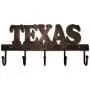 Texas Metal Key Holder Hooks Clothes Hanger Western Vintage Home Letters (Bronze)