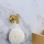 Single Robe Hook, Towel Hook Brushed Gold, SUS304 Stainless Steel Bathroom Clothes Cabinet Closet Coat Hook Wall Mounted,Round,Heavy Duty Door Hanger, 2 Pack