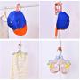 10PC Random Color Newly Portable Travel Clothes Hanger Folding Hangers Space Saving Travel Laundry Supplies Decoration