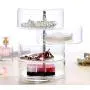 Womdee Makeup Organiser 360 Degrees Rotating Cosmetic Organizer Drawers Jewelry Storage Boxes Crystal Acrylic Perfume Display Stand for Dresser Bedroom Bathroom
