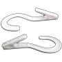 McKay 15 Pc Portable Laundry Hanger Clothespins with Spring Clip Hooks, Outdoor Hang Drying Clothing, For Home or Travel - Air Dry, Drip Dry