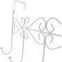 PerriRock 5 Hanger Rack(2 Pack)- Decorative Metal Door Hooks Hanger Holder for Home Office Kitchen Use Coat Hook Rack (White)