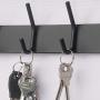 Dseap Over The Door Hanger Hook, Over The Door Towel Rack, Over Door Coat Rack for Clothes Hat Towel Bathroom, Black