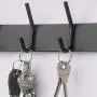 Dseap Over The Door Hanger Hook, Over The Door Towel Rack, Over Door Coat Rack for Clothes Hat Towel Bathroom, Black