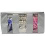 Sorbus Foldable Storage Bag Organizers, 3 Sections, Great for Clothes, Blankets, Closets, Bedrooms, and More, 2-Pack (Gray)