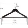 High-Grade Wooden Suit Hangers 16 Pack with Non Slip Pants Bar - Smooth Finish Solid Wood Coat Hanger with 360° Swivel Hook and Precisely Cut Notches for Camisole, Jacket, Pant, Dress Clothes Hangers High-Grade Wooden Suit Hangers 16 Pack with Non Slip Pants Bar - Smooth Finish Solid Wood Coat Hanger with 360° Swivel Hook and Precisely Cut Notches for Camisole, Jacket, Pant, Dress Clothes Hangers