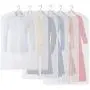 CM CUMIZON Garment Bags Translucent Hanging Garment Covers (Set of 6) for Dance Costumes Gown Dress Clothes Storage 24" x 40"/50"/60" CM CUMIZON Garment Bags Translucent Hanging Garment Covers (Set of 6) for Dance Costumes Gown Dress Clothes Storage 24" x 40"/50"/60"