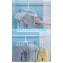 TYXQ Multi-Function Collapsible Plastic Clothes Hangers, Detachable 360°Rotating Hook with Clips Magic Folding Pants Hangers