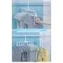 TYXQ Multi-Function Collapsible Plastic Clothes Hangers, Detachable 360°Rotating Hook with Clips Magic Folding Pants Hangers