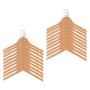 dailymall 20 Pieces Kids Baby Toddler Wooden Hangers Clothes Coat Hangers Non-Slip Bar