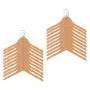 dailymall 20 Pieces Kids Baby Toddler Wooden Hangers Clothes Coat Hangers Non-Slip Bar