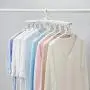 Lililililililili Magic Clothes Hanger, Plastic Collapsible Multi-Functional Clothes Rack Household Retractable Storage Hanging Clothes Rack-1 PC,White