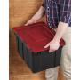 Sterilite 12 Gallon Hinged Lid Industrial Tote (12 Pack)