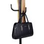 Hooks Coat Rack clothes Hat Shoes Umbrella Purse Holder Hanger Hall Stand Tree Black Metal New
