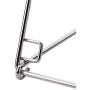 Stainless Steel Folding Towel Stand Rack Towel Hanging Holder 4 Layers Kitchen Washing Cloth Draining Rack Shelf Dishcloth Storage Hanger Shelf Bathroom Kitchen Organizer Accessories