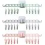 5pcs Color Random Folding Clothes Hanger Organizer Multi-Port Support Wall Mount Baby Clothes Drying Racks Bathroom Home Storage Rack with Clips 5pcs Color Random Folding Clothes Hanger Organizer Multi-Port Support Wall Mount Baby Clothes Drying Racks Bathroom Home Storage Rack with Clips