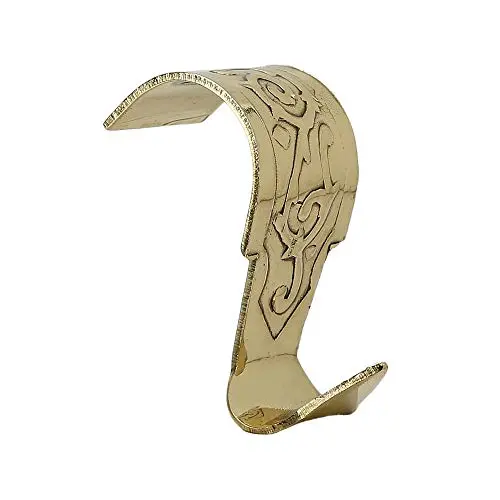 Set of 12 Solid Brass Moulding Picture Hooks Hangers Heavy Duty Rail Hanging Hook Polished Lacquered Finish