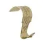 Set of 12 Solid Brass Moulding Picture Hooks Hangers Heavy Duty Rail Hanging Hook Polished Lacquered Finish