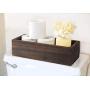 Mkono Bathroom Decor Boxes Toilet Paper Holder Wood Tank Boxes Storage Bin Basket with Mason Jar and Silk Flower Bathroom Kitchen Table Counter Funny Farmhouse Rustic Fall Home Decor