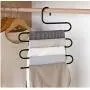 Multifunctional Clothes Hangers 5 Layer 5pcs S Shape Pants Storage Hangers Cloth Rack Multilayer Storage Organization Drying Hanger