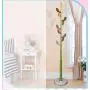 YJRDA Coat Rack, Hanger Floor Bedroom Solid Wood Clothes Shelf Student Living Room Assembled Jacket Rack