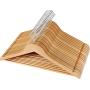 Utopia Home Solid Wooden Suit/Coat Hangers - Ideal for Suits, Coats, Jackets, Pants, Dresses (Bulk Pack of 80, Natural Finish)