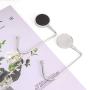 LIOOBO 6pcs Portable Handbag Hanger Table Bar Purse Instant Swivel Top Hooks Christmas Stocking Hooks for Table Desk