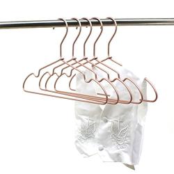 Koobay 60PS 12" Childrens Copper Gold Finishing Aluminium Clothes Hangers Laundry Wire Shop Display Hanger (TOP Gold)