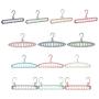 Multi-Port Support Circle Clothes Hangers 10pcs Random Style Clothes Drying Racks Multifunction Plastic Scarf Clothes Hanger Storage Rack