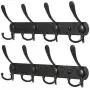 BAOEF Coat Hat Hook,Metal Robe Rail Rack Towel Hanger with Flared Tri-Hook,Colset Organizer for Home,Entryway,Office,Keys,Scarf,Jacket,Backpack,Wall Mounted,Black,2 Packs BAOEF Coat Hat Hook,Metal Robe Rail Rack Towel Hanger with Flared Tri-Hook,Colset Organizer for Home,Entryway,Office,Keys,Scarf,Jacket,Backpack,Wall Mounted,Black,2 Packs