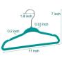 HNIWDJ 10 Packs Flocking Hangers Velvet Non-Slip Kids Hangers Without Traces Baby Clothes Rack Velvet Hangers (Color : Black, Size : 2821.50.5CM)
