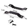 Sawtooth Picture Hangers Heavy Duty Black Oil Painting Picture Photo Frame Sawtooth Hanger with Screws(100 Pack)