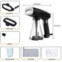 Steamer for Clothes, Coralov Portable Handheld Travel Garment Steamer, Foldable Mini Fabric Wrinkles Remover, 3 Steaming Modes, 25s Fast Heating up
