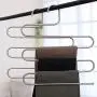 DGSD 5 Pack,S-Shape Multi-Purpose Hangers,5 Layers Pants Clothes Rack for Closet Organization Space Saving - for Trousers,Tie,Scarf DGSD 5 Pack,S-Shape Multi-Purpose Hangers,5 Layers Pants Clothes Rack for Closet Organization Space Saving - for Trousers,Tie,Scarf