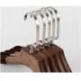 5Pcs Anti-Slip Solid Wood Clothes Hangers with Velvet Flocked, Walnut Non Slip Shirt Coats Shirts Hanger Rack with Notches 1.2cm thickness 5Pcs Anti-Slip Solid Wood Clothes Hangers with Velvet Flocked, Walnut Non Slip Shirt Coats Shirts Hanger Rack with Notches 1.2cm thickness