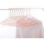 Cocomaya 17 Inch Heavy Duty Rose Gold Metal Clothes Hanger, Coat Hanger, Suit Hanger, Dress Hanger with Big Notches Pack of 10