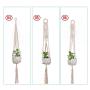 Flosky 3pcs/Set Macrame Plant Hanger Indoor Outdoor Hanging Basket Flower Pots Rope Net