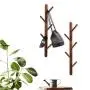 YOYAI Wood Coat Rack Hooks Wall Mounted Wood Wall Hooks Hat Rack Towel Hanger Detachable Modern Design Handcraft Tree Branch Heavy Duty Peg Rack(Black Walnut 5 Hooks) YOYAI Wood Coat Rack Hooks Wall Mounted Wood Wall Hooks Hat Rack Towel Hanger Detachable Modern Design Handcraft Tree Branch Heavy Duty Peg Rack(Black Walnut 5 Hooks)