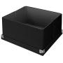 Samsill PNS02LSBK Pop n Store Decorative Storage Boxes With Lid - Collapsible and Stackable - Medium Square Boxes - Black - Interior Size (9.75