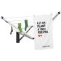 Brabantia Wallfix Wall-Mounted Rotary Dryer -78 ft, 375842