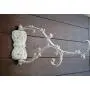 Extra Large Swivel Wall Hook, Metal Wall Hanger, Antique White or Pick Color, Entryway Mud Room, Coat Hanger, Planter Hanger