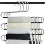 5pcs 3 Layers S Shape Clothes Pants Hangers Cloth Rack Multilayer Storage Organizer Closet Stainless Steel Multifunctional 5pcs 3 Layers S Shape Clothes Pants Hangers Cloth Rack Multilayer Storage Organizer Closet Stainless Steel Multifunctional